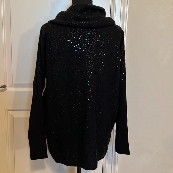Saks Fifth Avenue sequined cashmere sweater - Picture 4 of 8